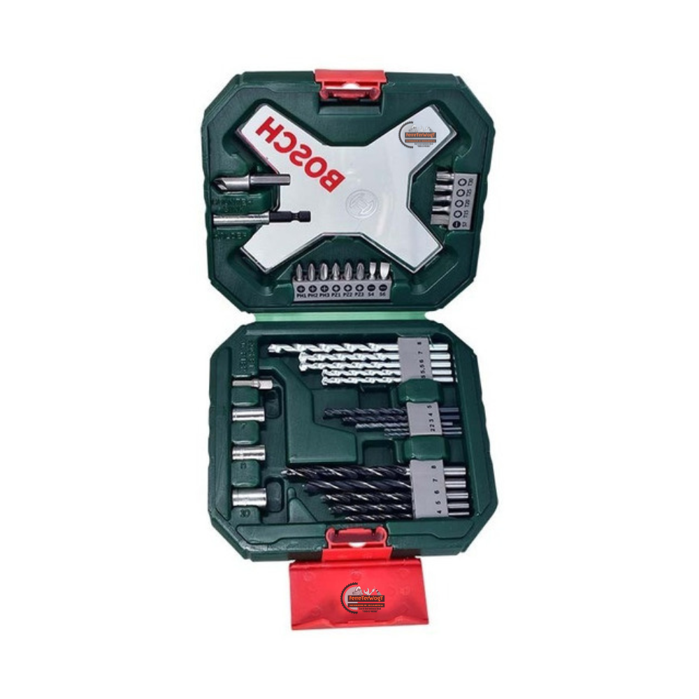 Jgo. 34 pzs. Brocas Concreto, Madera y Metal Verde & Bits. BOSCH