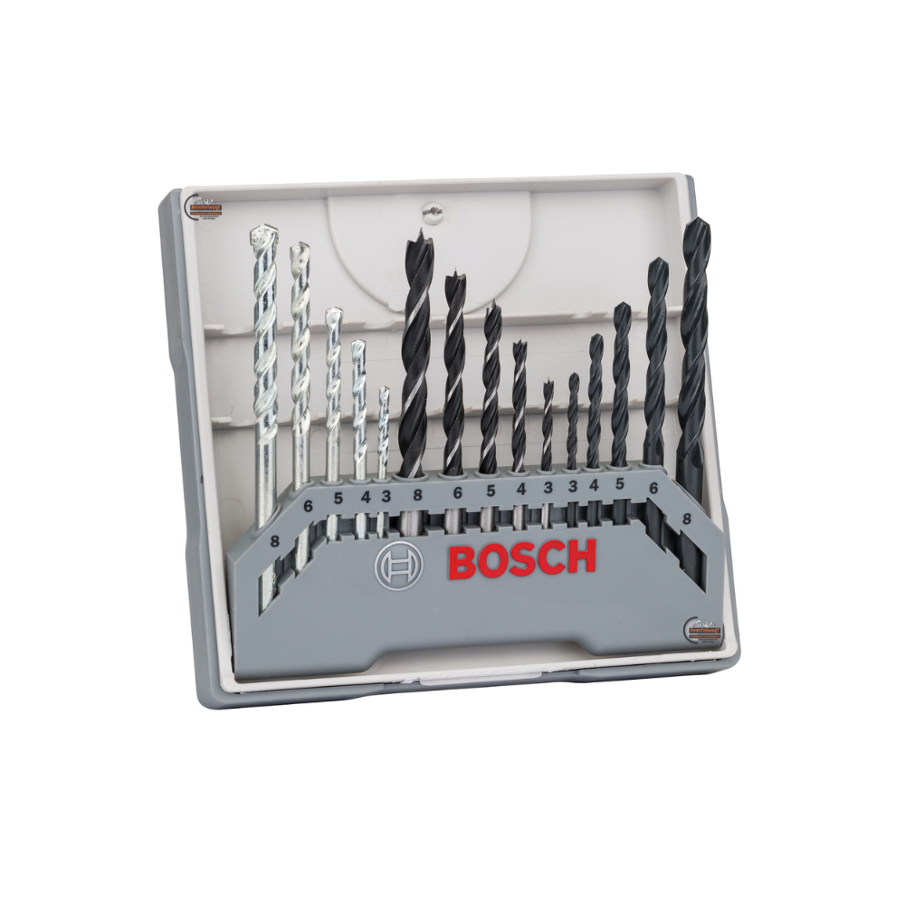 Juego de15 Brocas para Metal,Madera,Concreto BOSCH