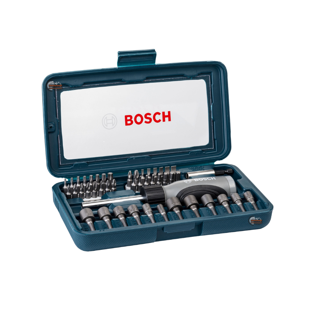 Jgo. Dados y Puntas + Atornillador Matraca BOSCH