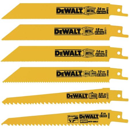 Dw4856 Combo 6 Seguetas 6″ Varios TPI Bimetal DEWALT (DW4856) – FerreterWogt